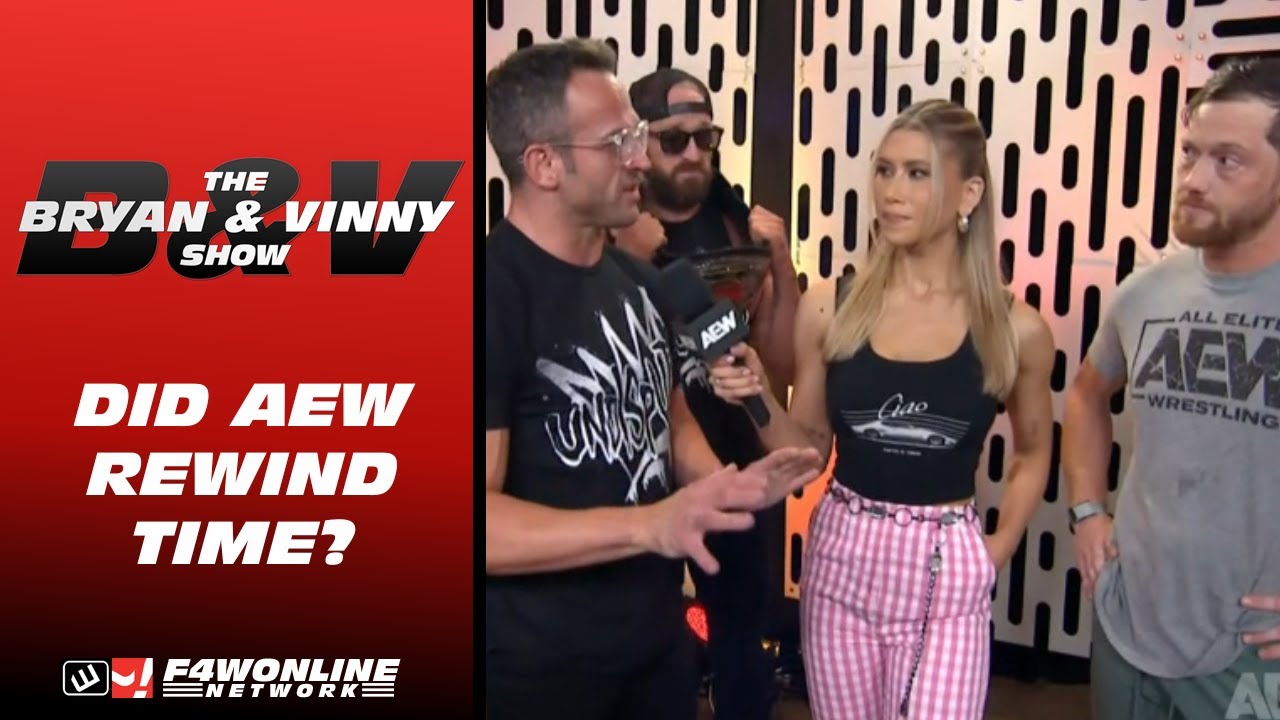 Did AEW somehow manage to rewind time? | AEW Collision | Bryan & Vinny Show background