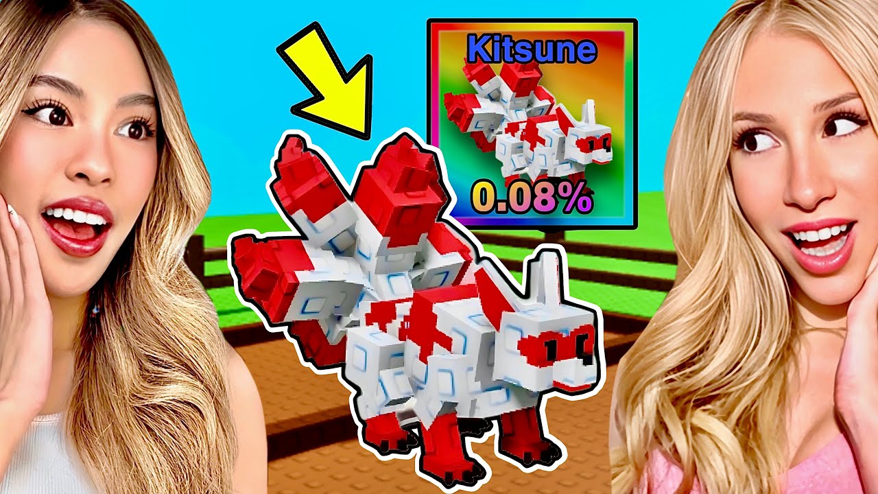 Can We Get the RARE KITSUNE Pet in GROW A GARDEN? W/ LANA RAE background