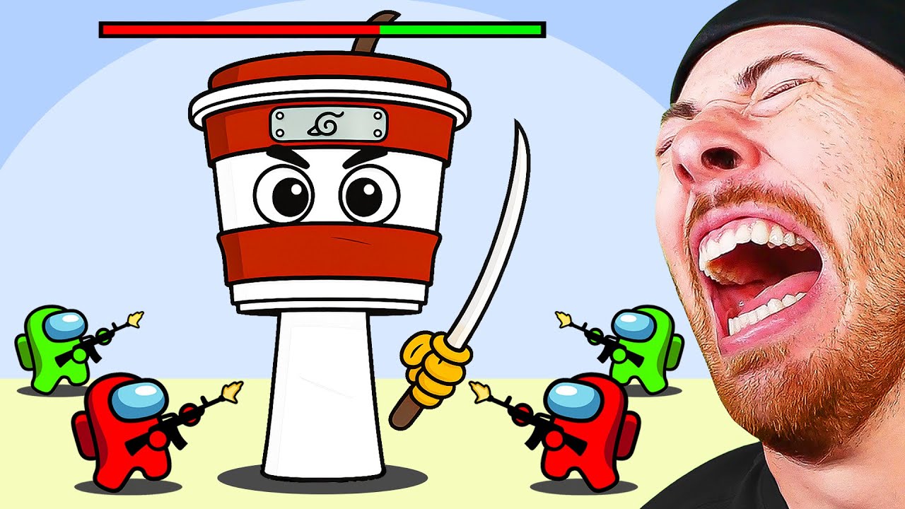 Mini Crewmate vs Italian Brainrot but They are Incredibox Sprunki | AMONG US FUNNY ANIMATION background