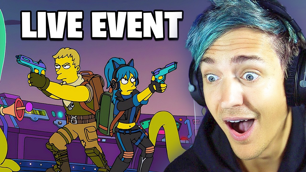The NEW Fortnite Simpsons Event backdrop