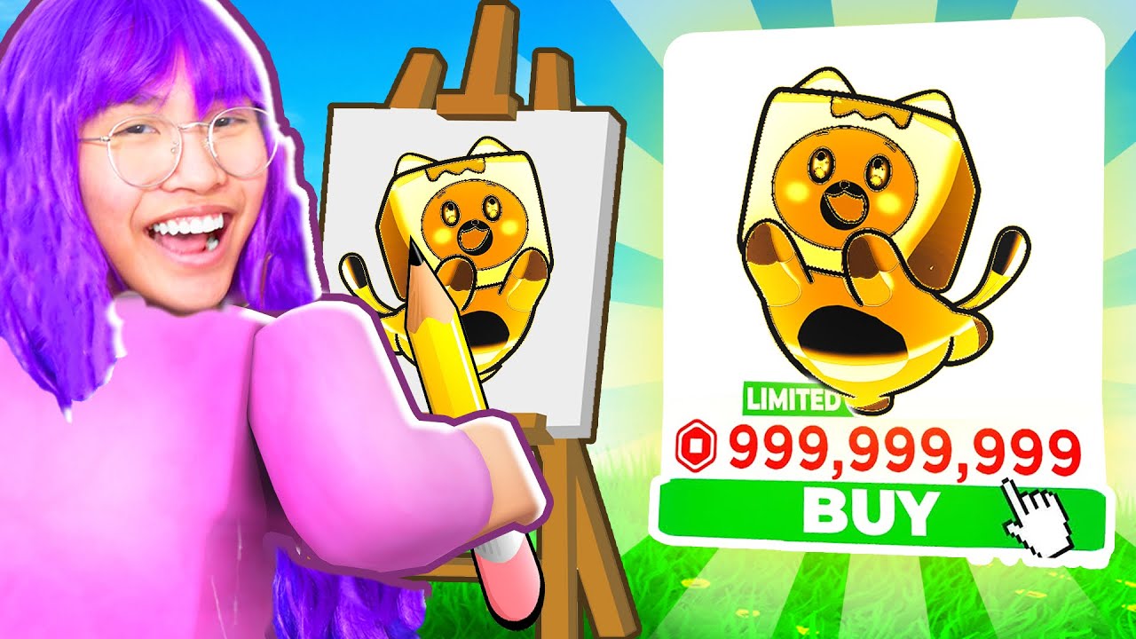 LANKYBOX SISTERS Whatever You DRAW It, I'll BUY It Challenge!? (LANKYBOX ROBLOX DOODLE TRANSFORM!)