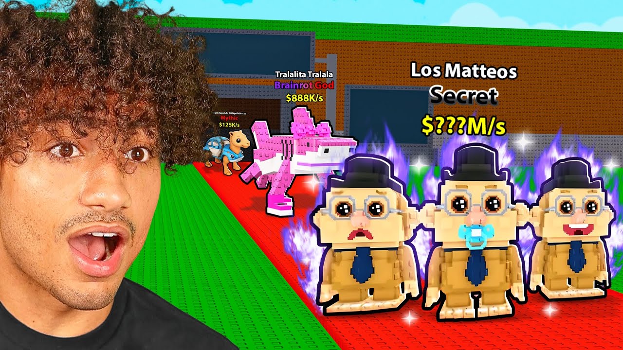 NEW LOS MATEOS BRAINROT + ADMIN ABUSE In Steal A Brianrot! background