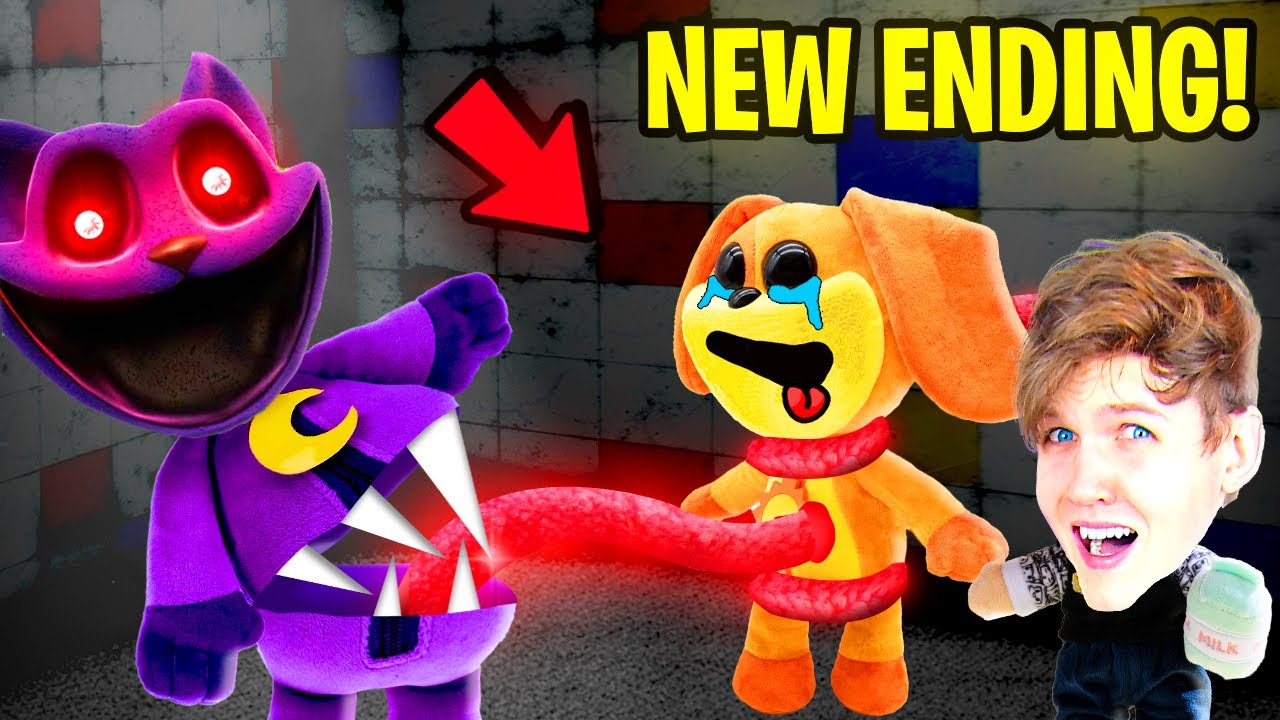 POPPY PLAYTIME CHAPTER 3 EVIL CATNAP vs DOGDAY? (Smiling Critters vs LankyBox Plushies!) background