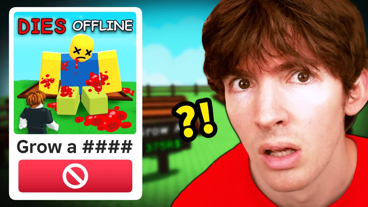 The BANNED Roblox Grow A Garden background