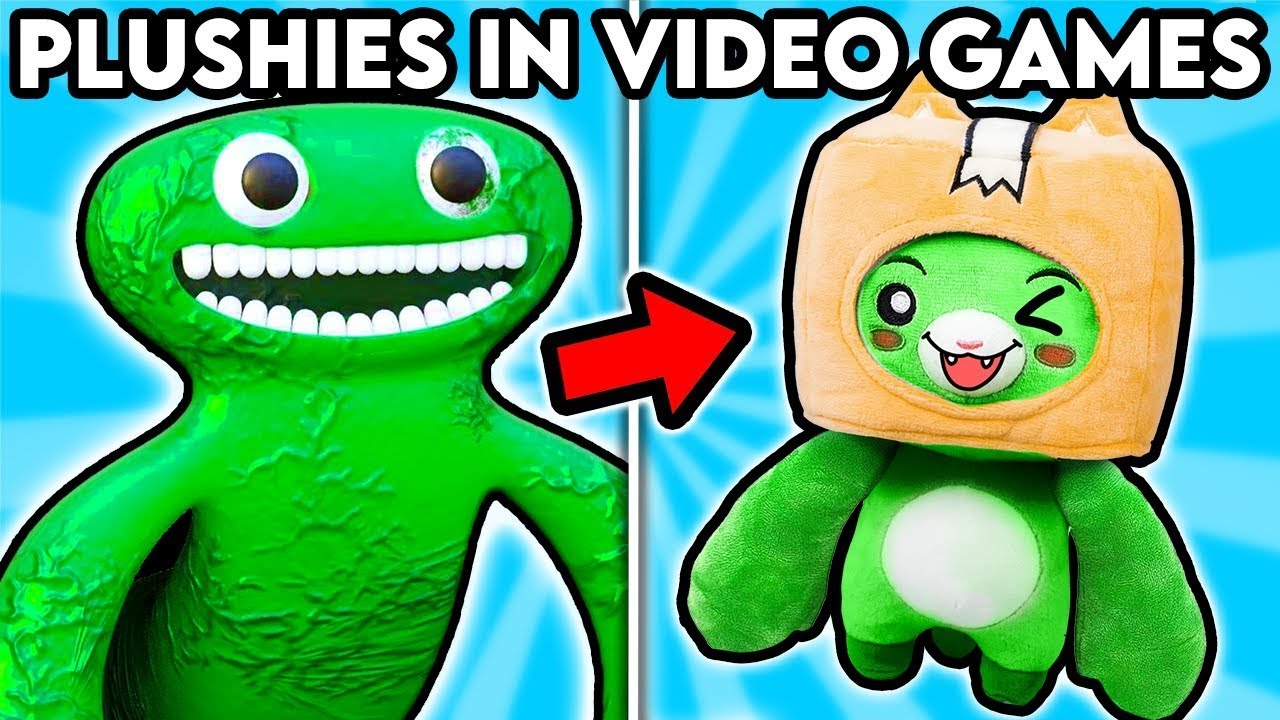 PLUSHIES IN VIDEO GAMES! (HILARIOUS LANKYBOX PLUSHIE ANIMATION) background
