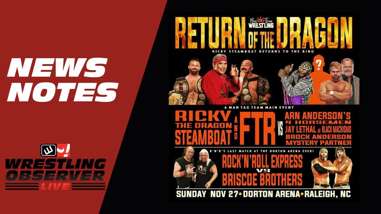News notes on Raw, AEW, Ricky Steamboat, and more: Wrestling Observer Live