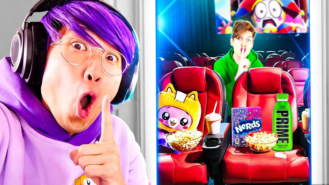 We Built A SECRET Movie Theatre To HIDE From Our MOM At 3AM! *WE GOT GROUNDED?!*