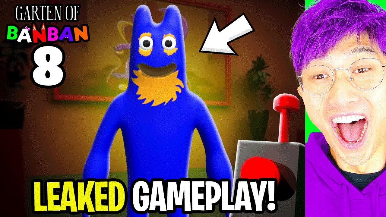 GARTEN OF BANBAN CHAPTER 8 LEAKED GAMEPLAY!? (MEETING WITH FLUMBO! *LANKYBOX REACTION!*) backdrop