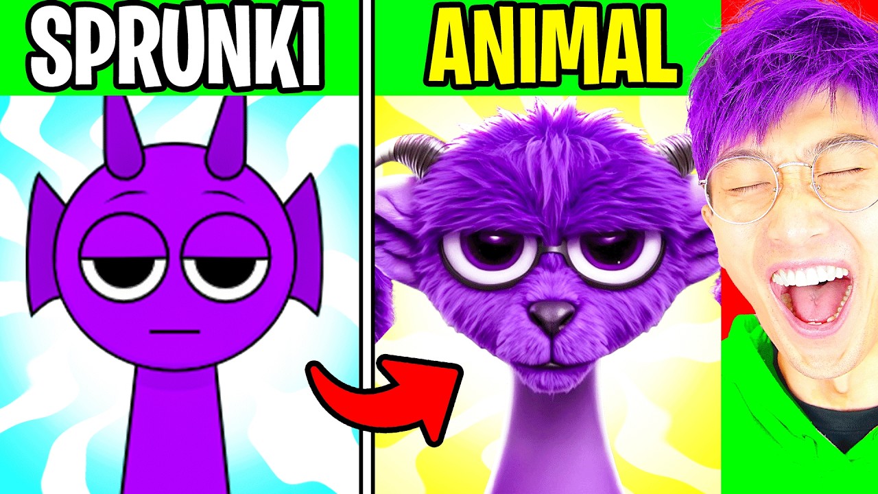 SPRUNKI As HUMANS + PETS!? (LANKYBOX REACTION!) background