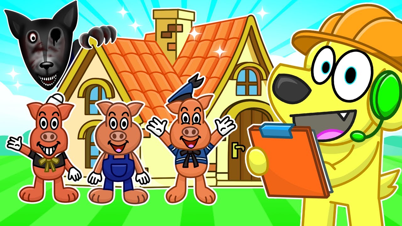 Building a NEW HOUSE for the 3 Little Pigs in Roblox!