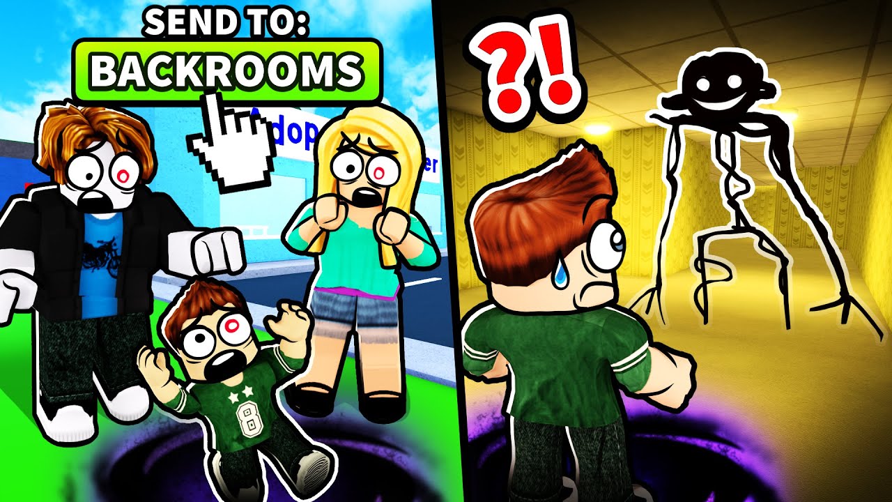 SENDING ROBLOX ROLEPLAYERS TO THE BACKROOMS background