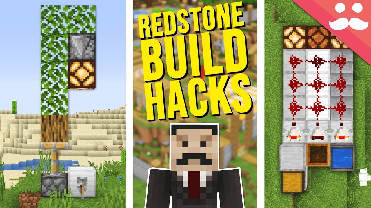 25 Redstone Build Hacks in Minecraft backdrop