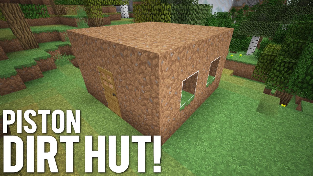 Minecraft: Tiny Piston Dirt House