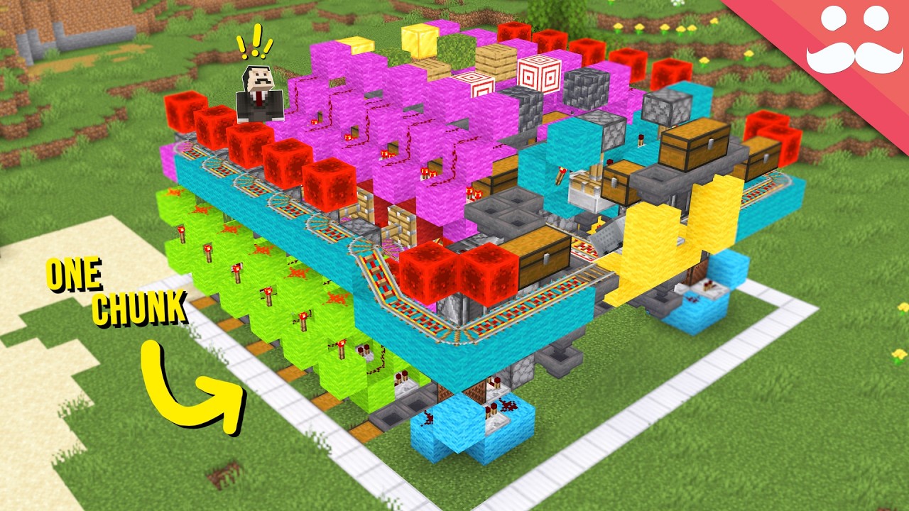 I made a new Item Sorter in Minecraft background