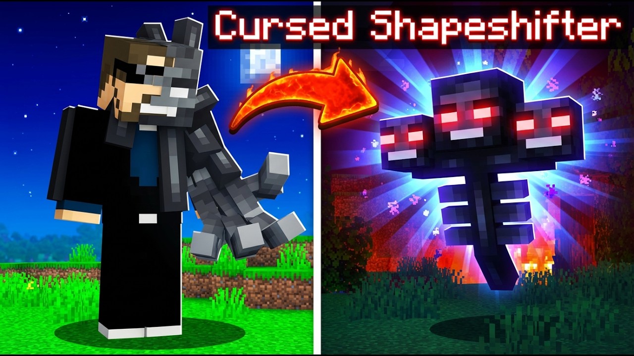 Becoming a CURSED Shapeshifter in Minecraft backdrop