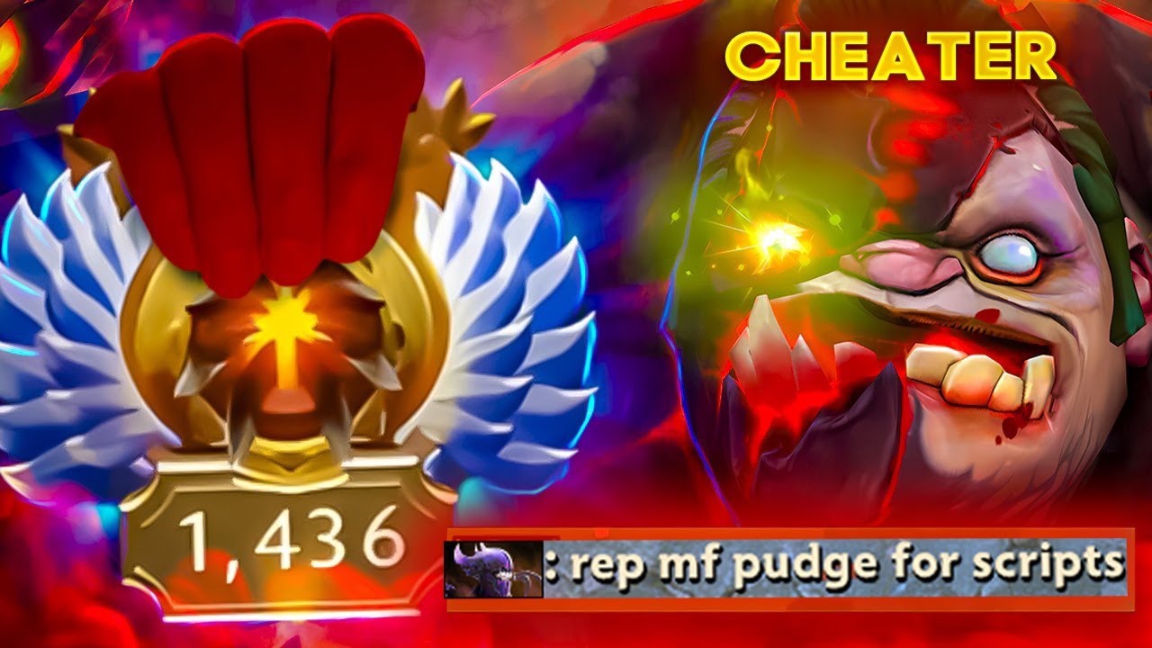 Dota 2 Cheater Busted - PUDGE IMMORTAL 1000 with FULL PACK OF SCRIPTS !!! background