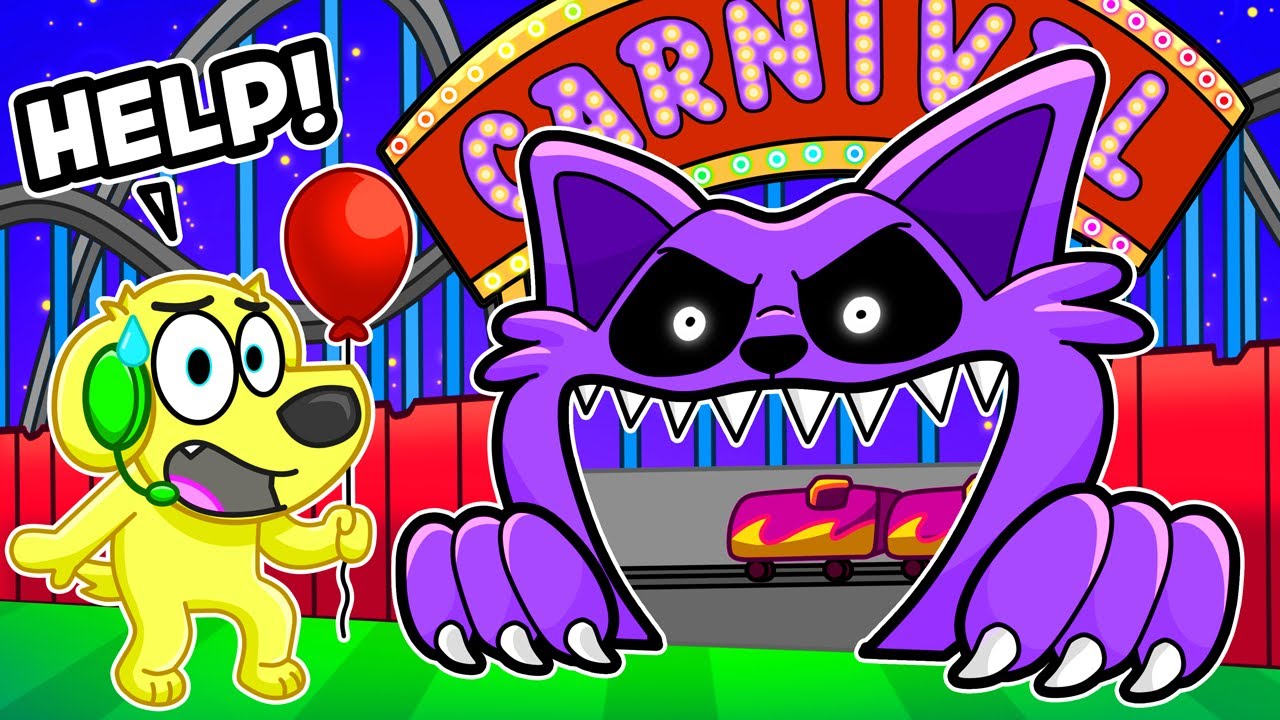 Escape CATNAP'S CARNIVAL in Roblox Smiling Critters! background
