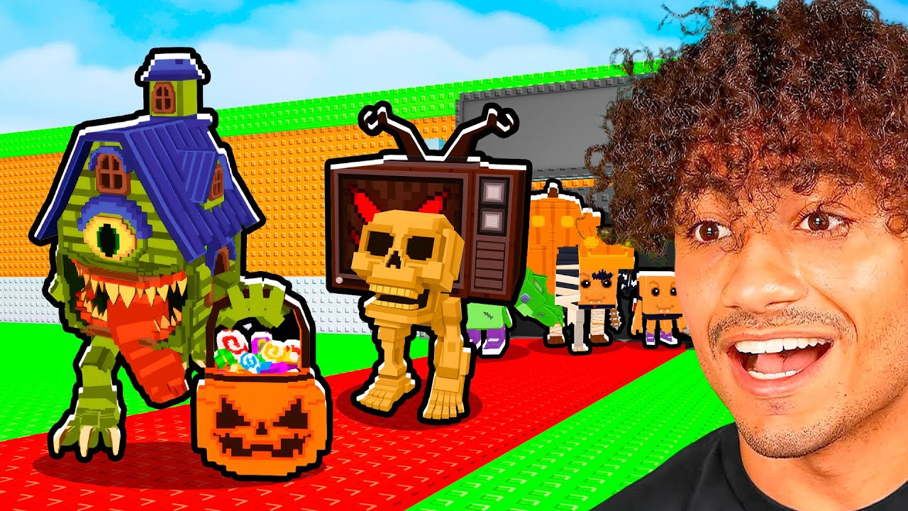 Spending $8,492,498 For The NEW SPOOKY LUCKY BLOCKS.. background