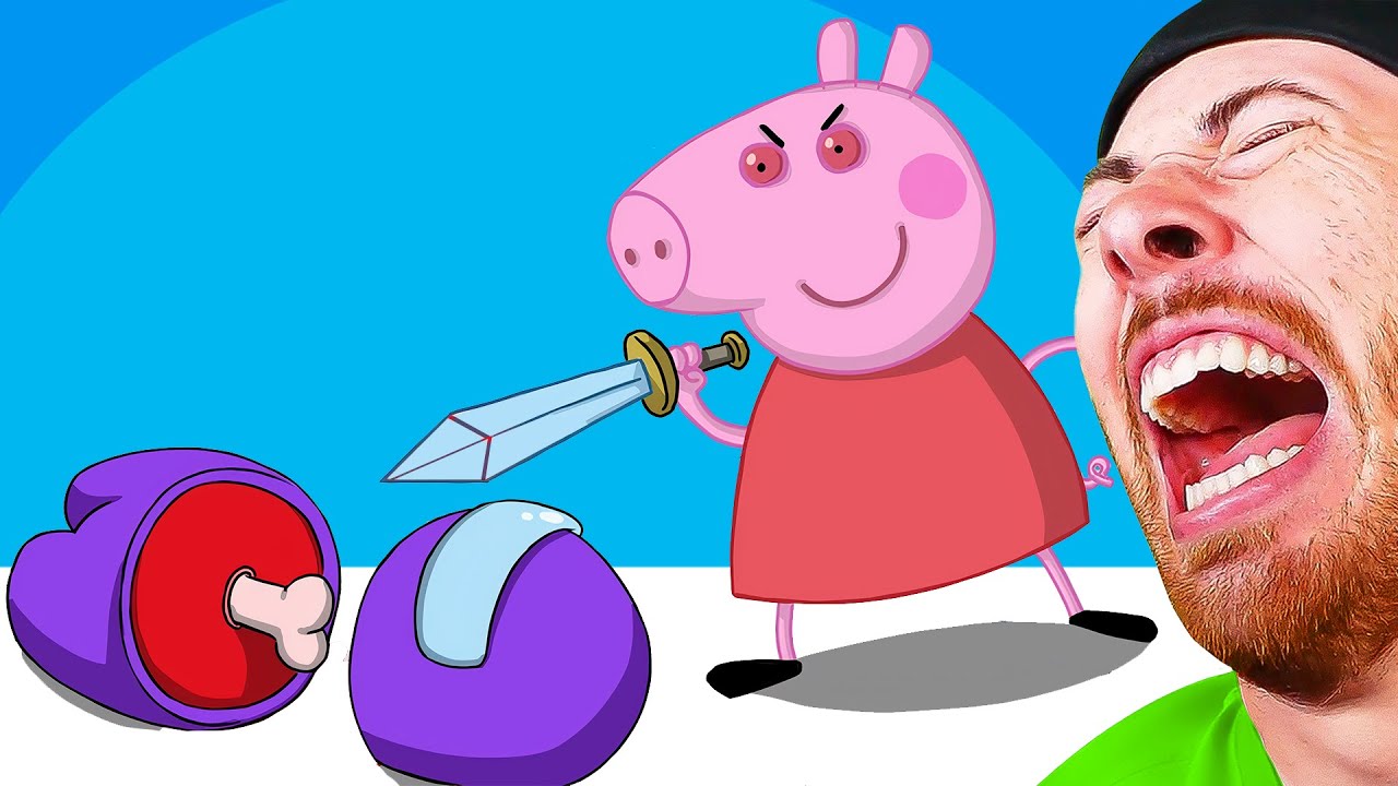 Peppa Pig Plays Among Us (FUNNY ANIMATION)