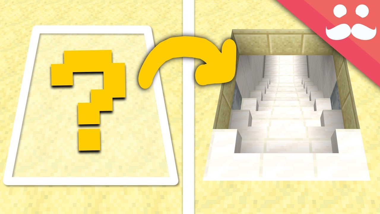 I Made a HUGE Hidden Staircase in Minecraft!