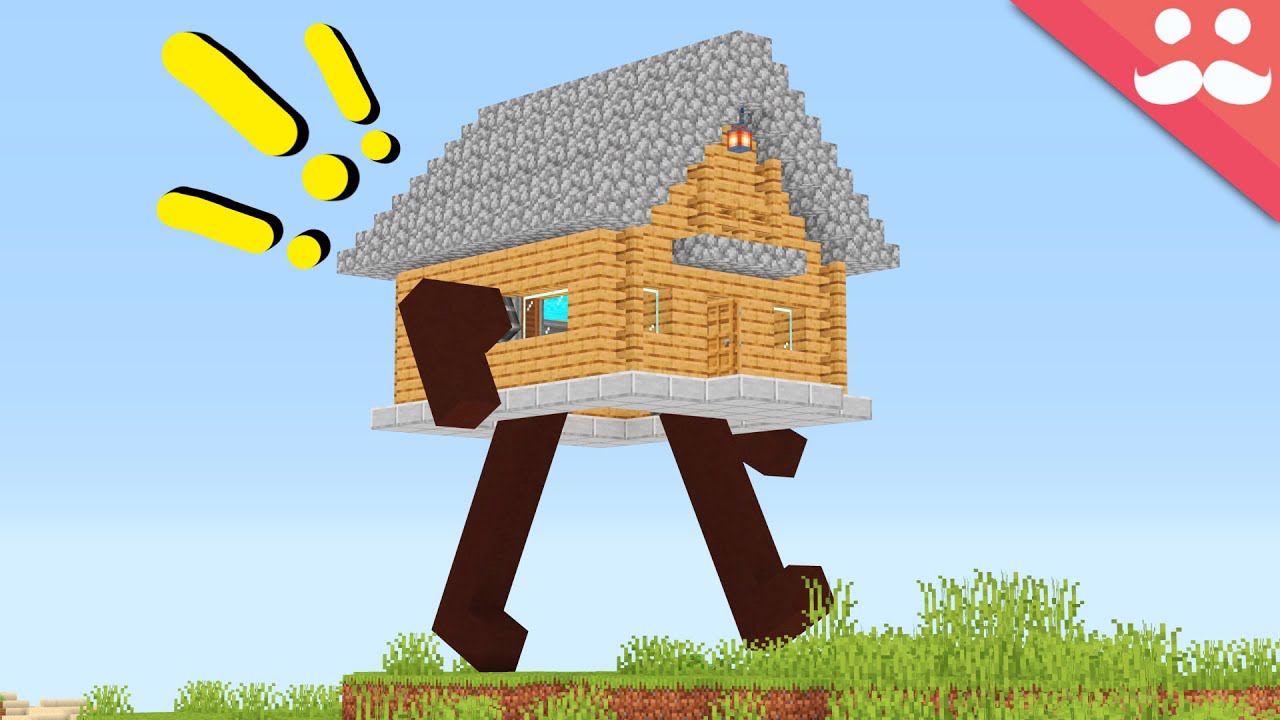 I made a Running House in Minecraft background