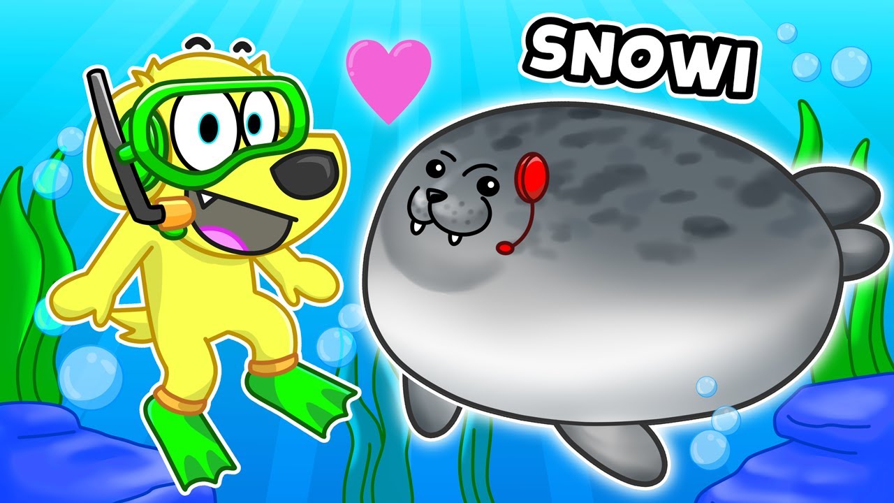 Becoming SILLY SEALS in Roblox! background