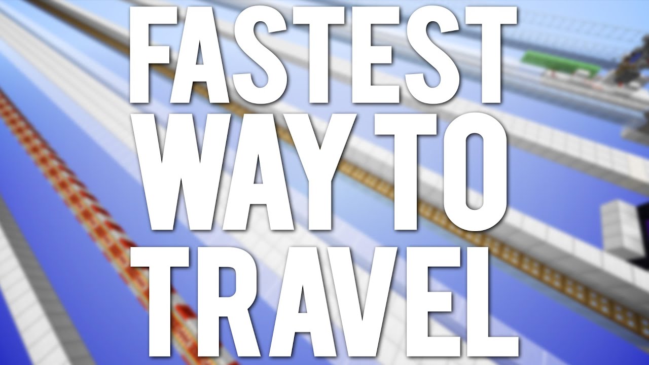 What's the Fastest way to Travel in Minecraft? background