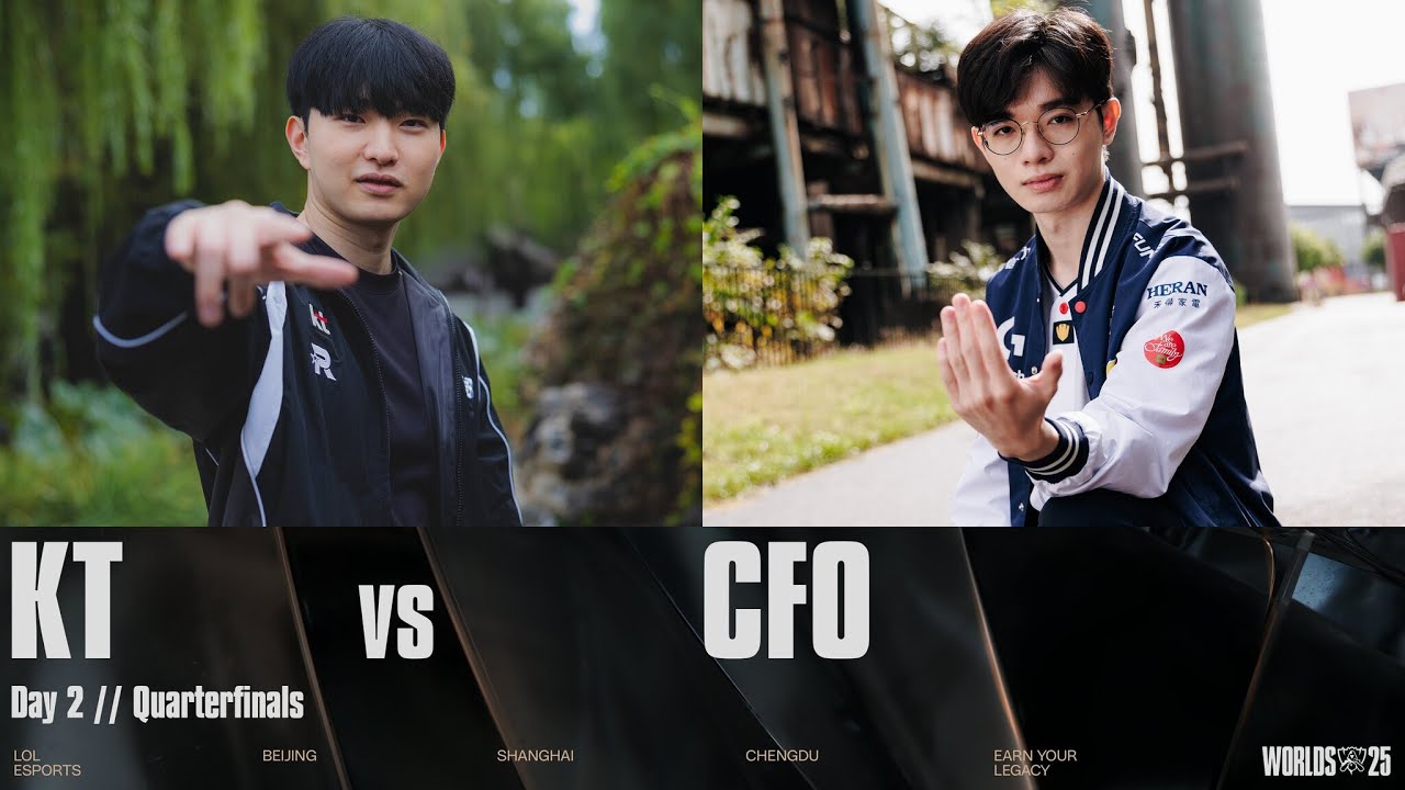 KT vs CFO | WORLDS 2025 | Knockout background
