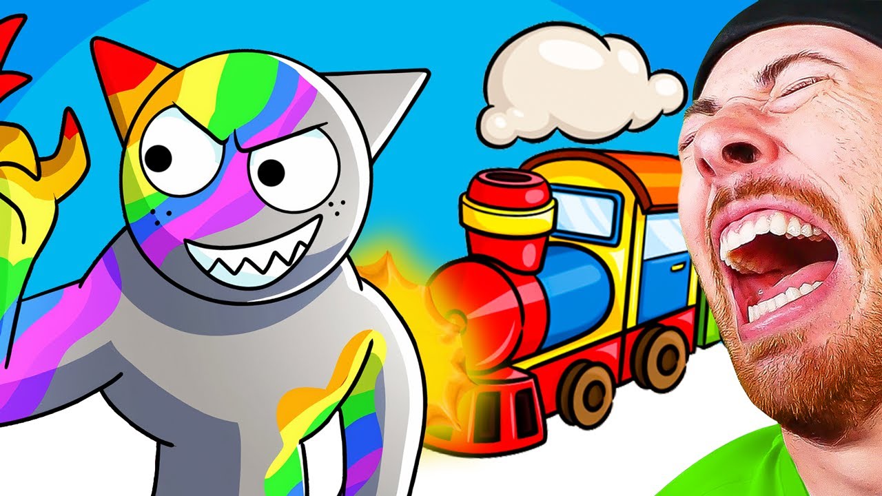 Can Sprunki Characters STOP A TRAIN? (Funny Animations) background