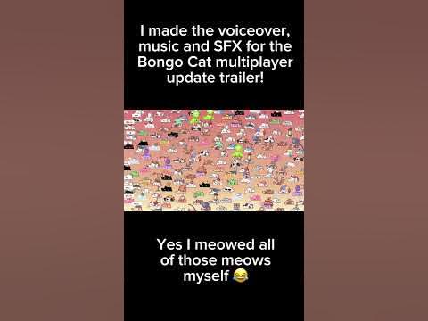 Bongo Cat Multiplayer Update! - I did voiceover, music and SFX! #shorts #bongocat #bongocatmeme background