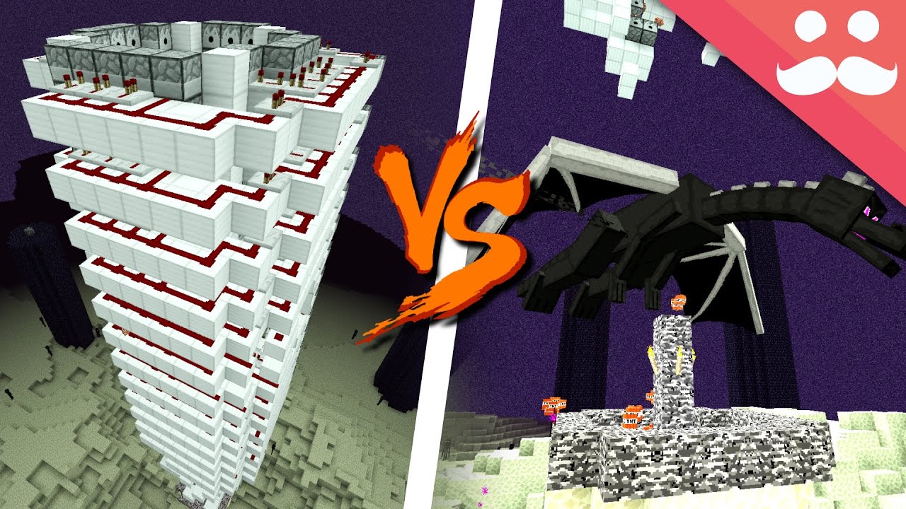 Killing the Ender Dragon with Redstone! backdrop