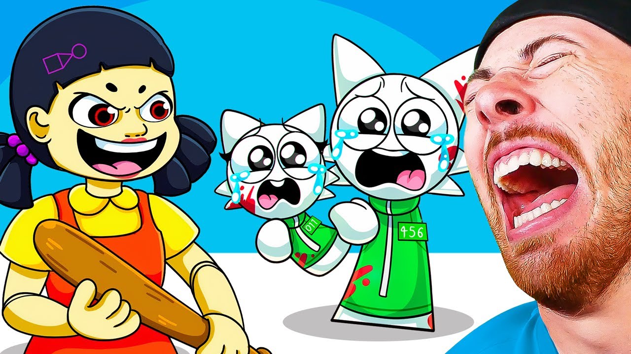 DO NOT LAUGH Sprunki vs Squid Games 2 Animation! (Funny Animations) background