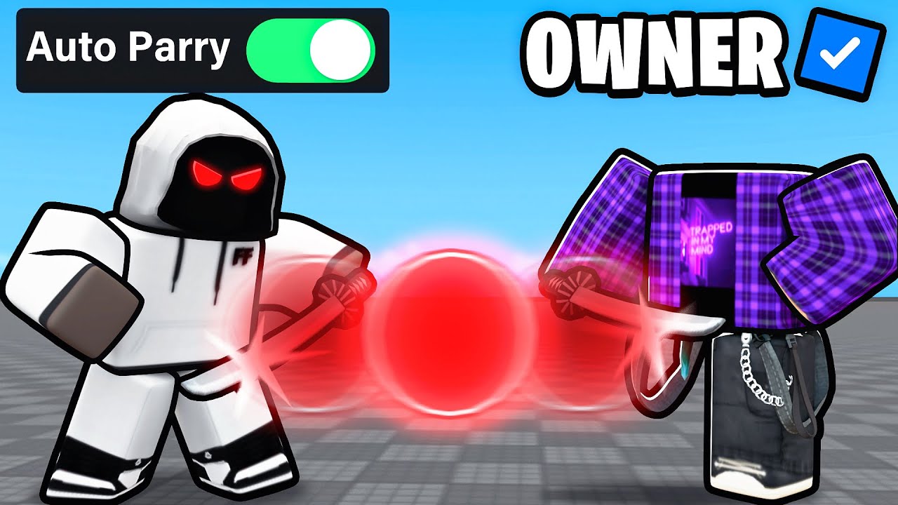 AUTOPARRY Vs OWNER In Roblox Blade Ball.. background