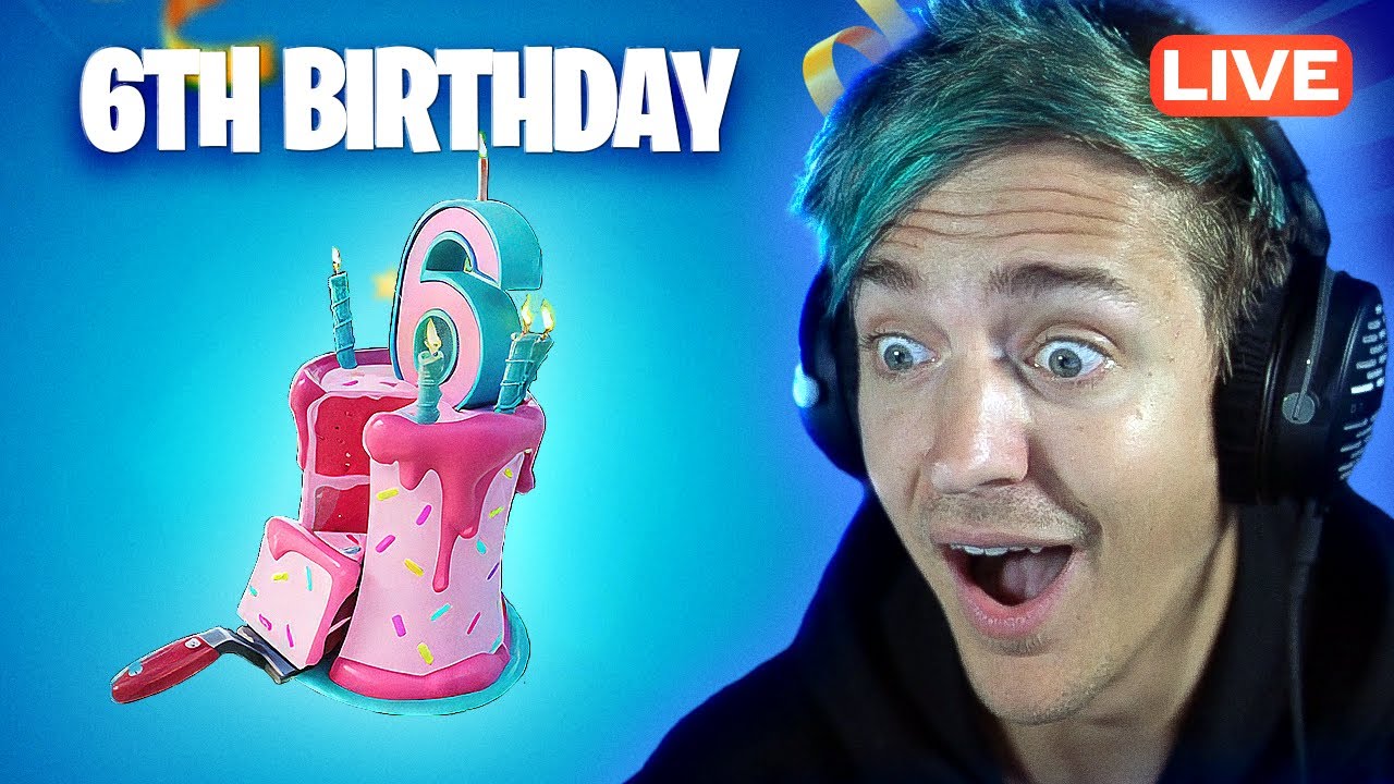 Fortnite 6th Birthday is Here - Season 4 - Live backdrop