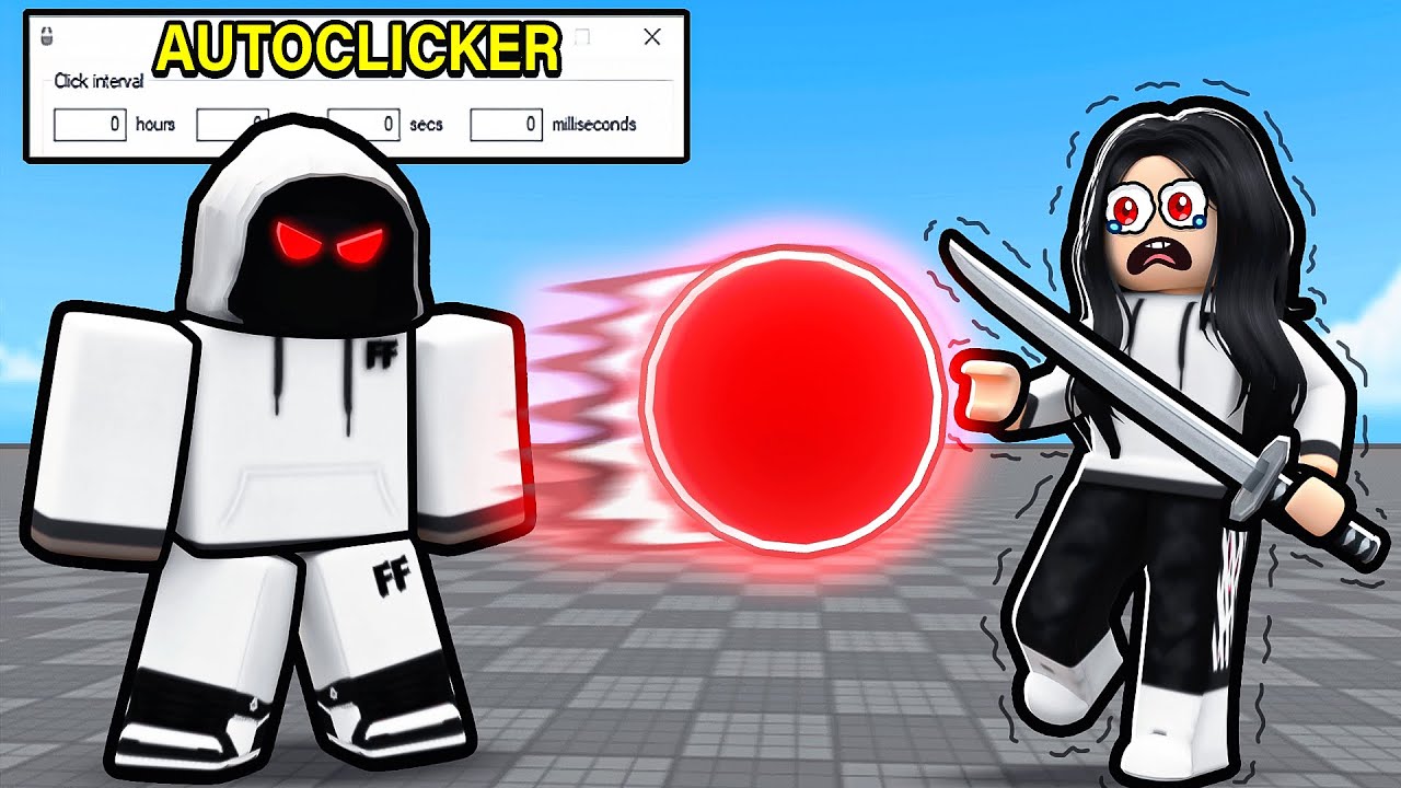 I TROLLED My GIRLFRIEND Using An AUTOCLICKER.. (Roblox Blade Ball)