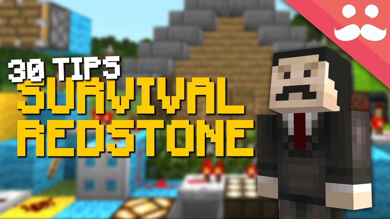 How to do Survival Redstone in Minecraft 1.14 background