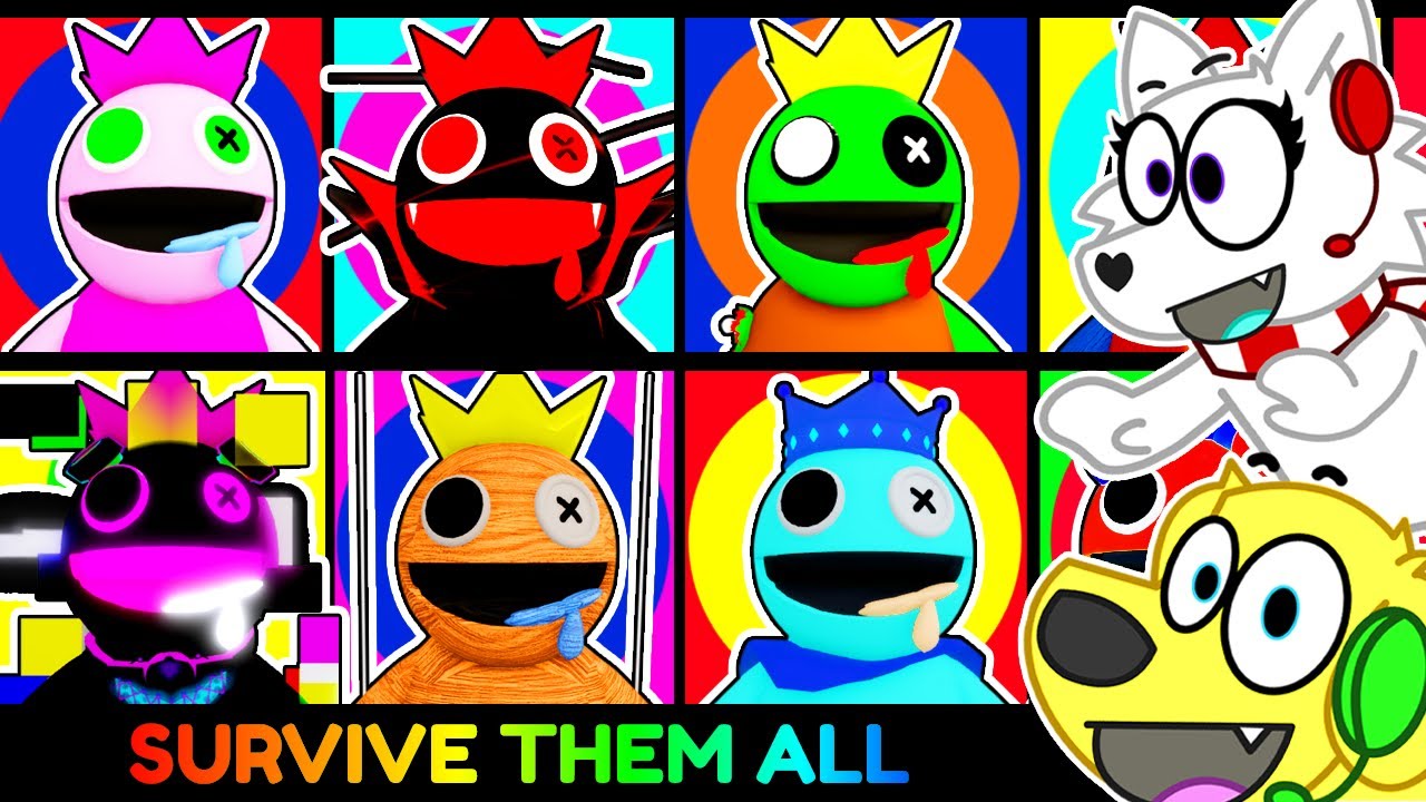 UNLOCKING ALL NEW RAINBOW FRIENDS on Roblox Find the RAINBOW FRIENDS!! background