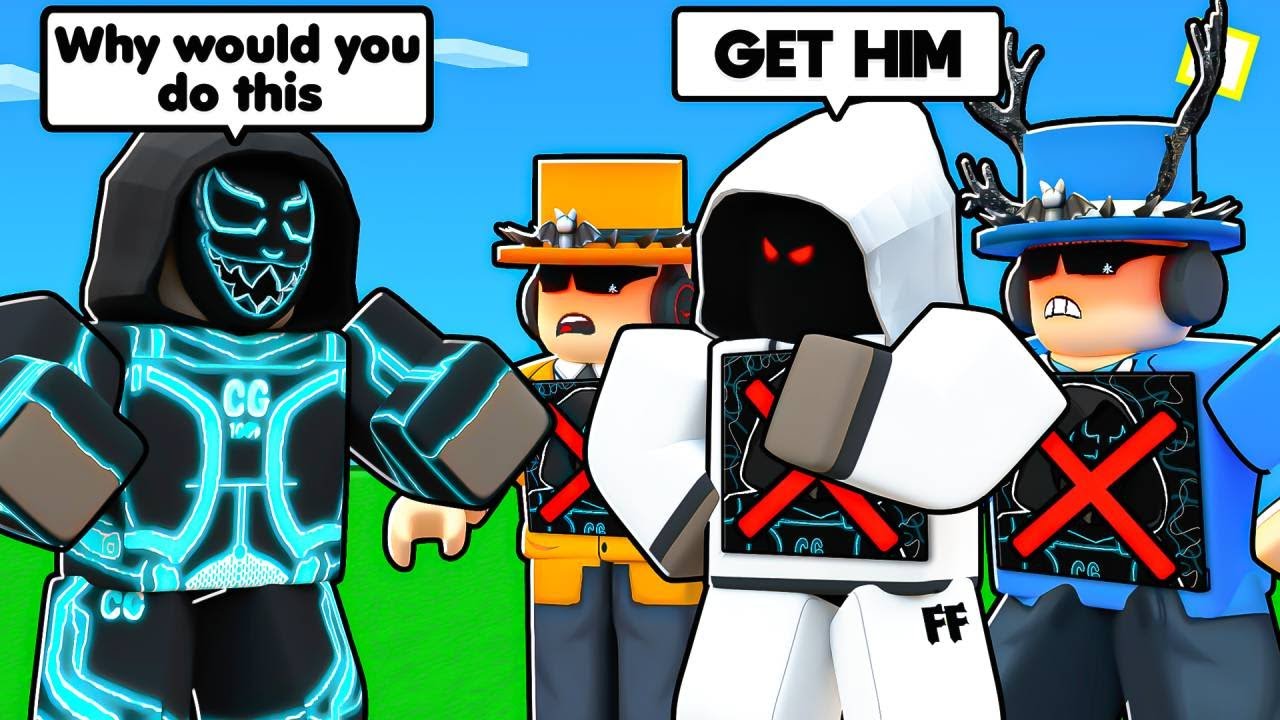 I CREATED A HATER CLAN On My LITTLE BROTHER.. (Roblox Bedwars)