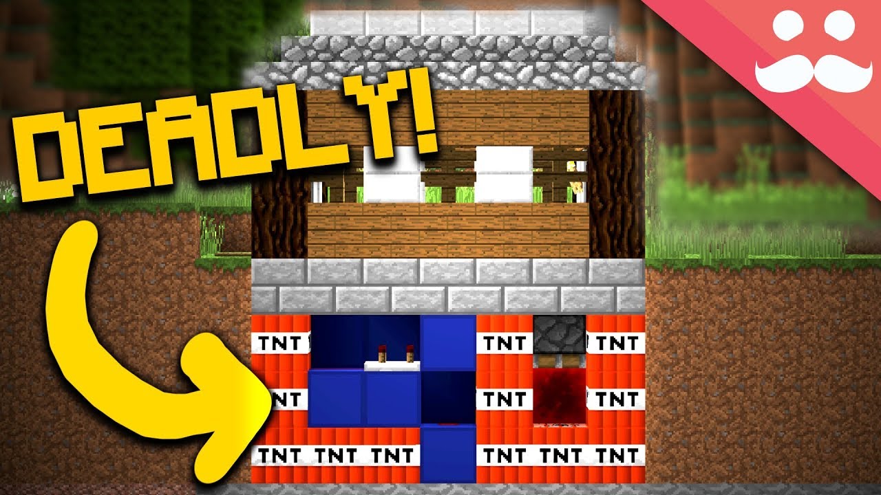 How to make A TRAP HOUSE in Minecraft!! background