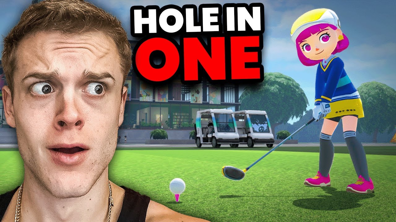 The Hole In One Switch Golf Challenge. backdrop