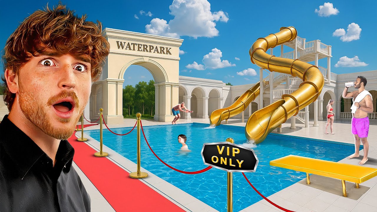 Creating a 5 STAR LUXURY Water Park! (Part 3) background