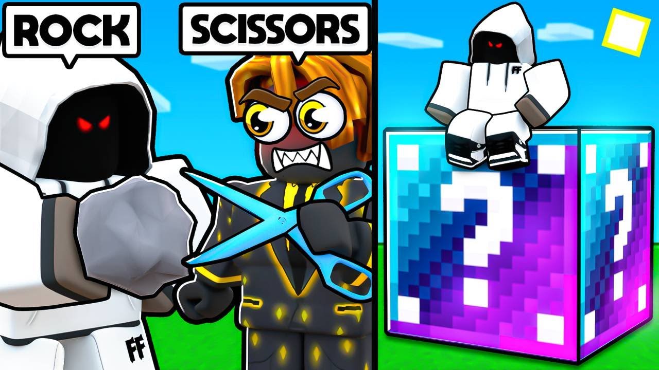 Rock Paper Scissors CHALLENGE In Roblox Bedwars.. background