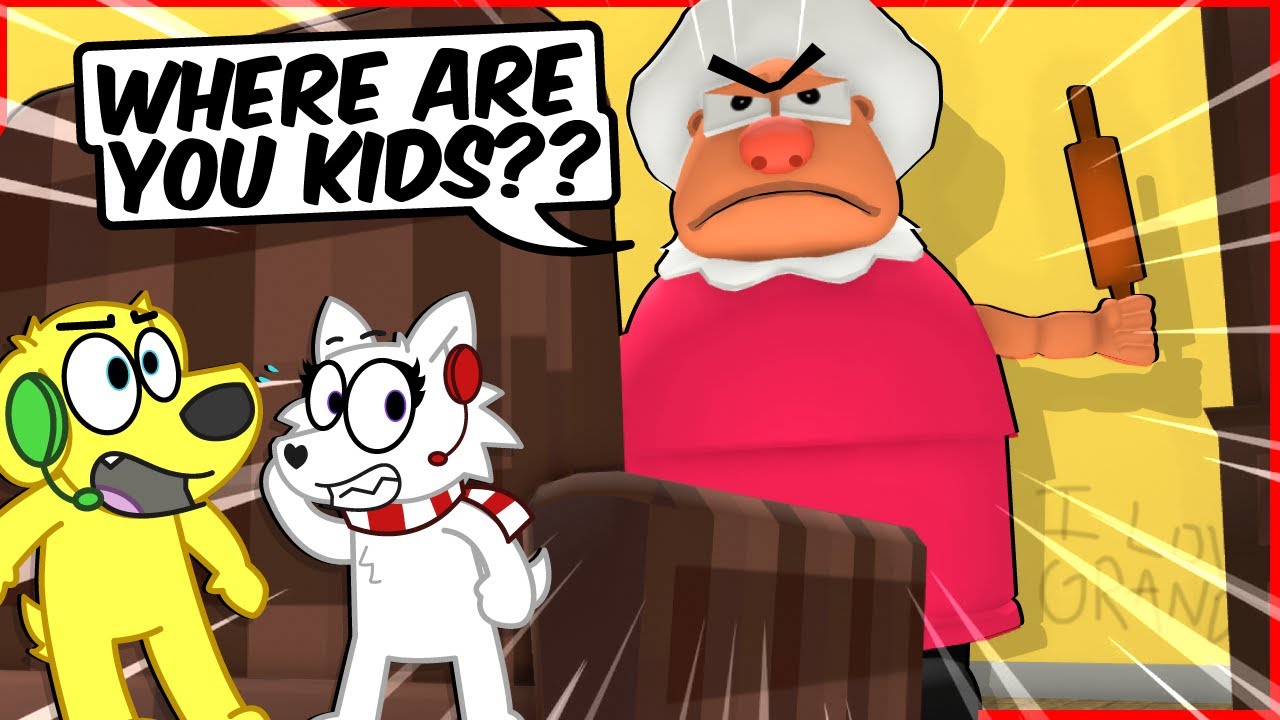 GRANDMA GOES CRAZY!! Roblox GRANDMA VISIT Story background