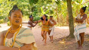 SHE WAS MALTREATED BY HER STEP SISTERS BECAUSE THE PRINCE CHOSE HER AS HIS BRIDE