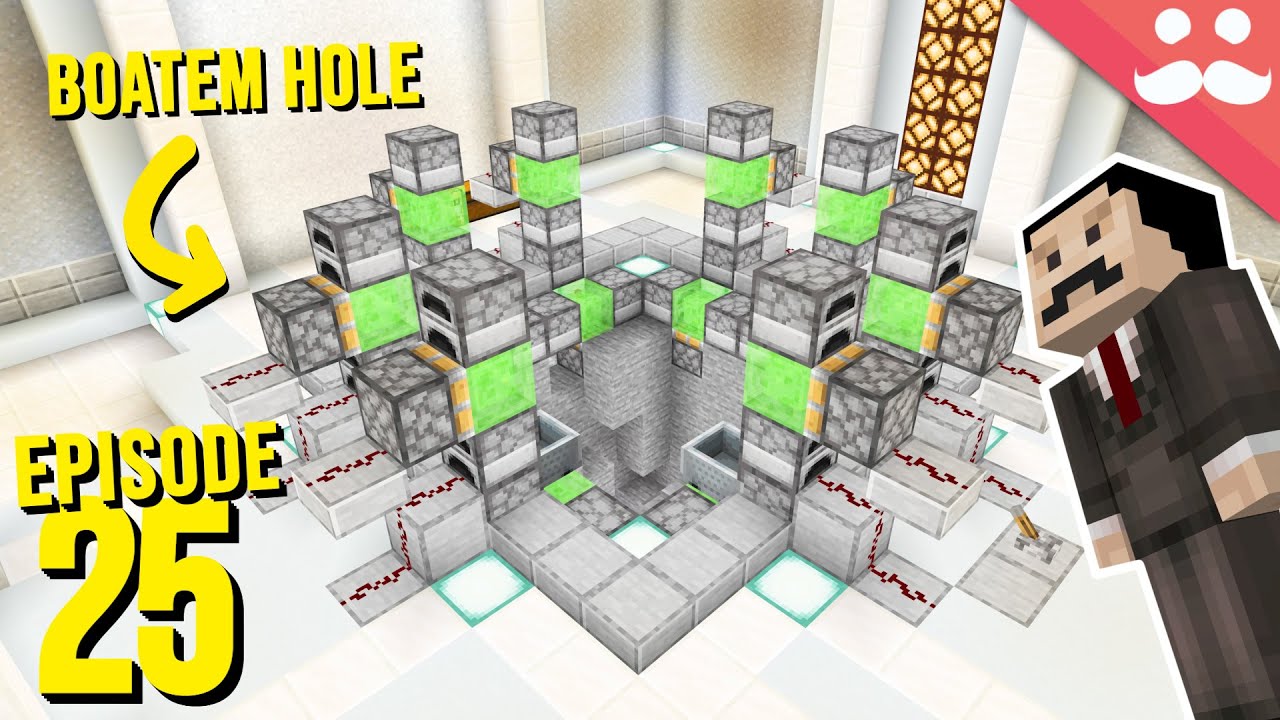 Hermitcraft 8: Episode 25 - REDSTONE BOATEM HOLE background
