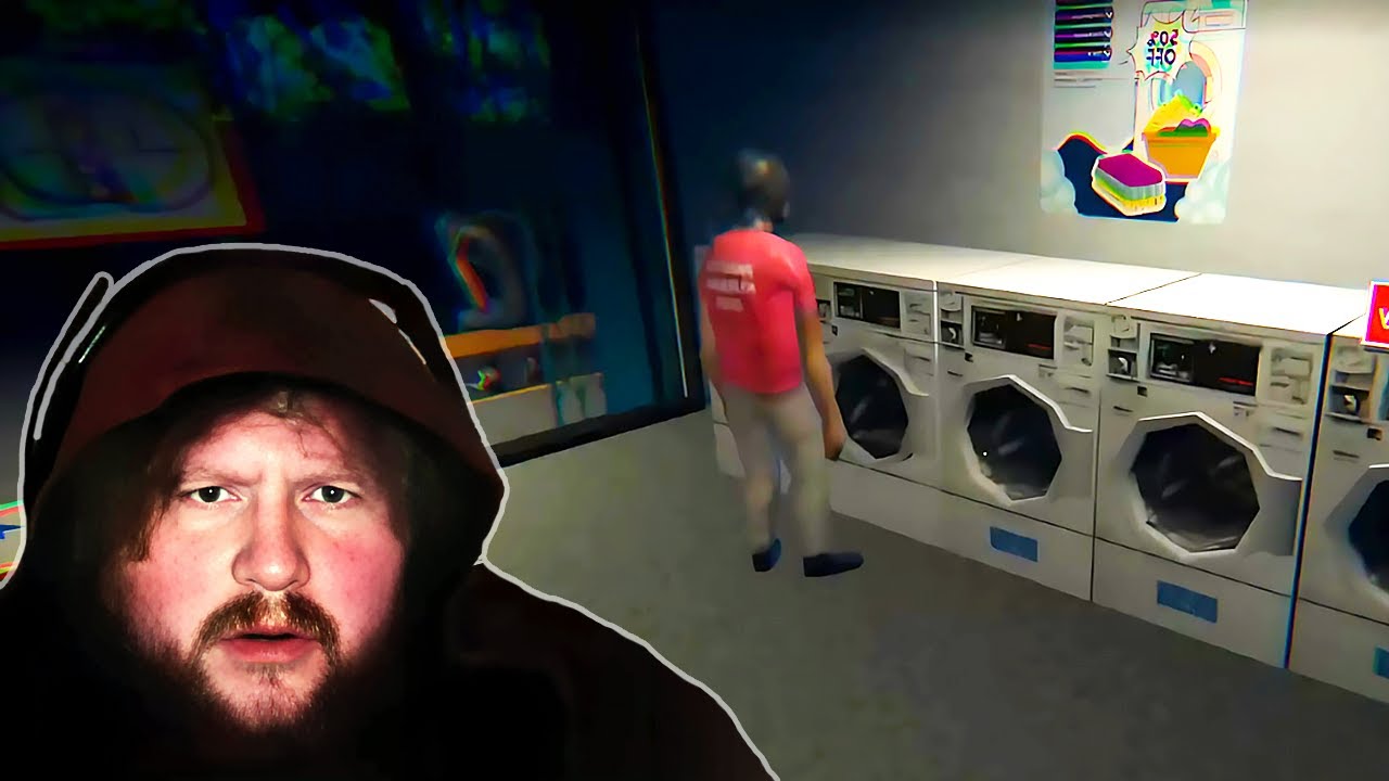 Working Night Shift At A Laundromat... backdrop