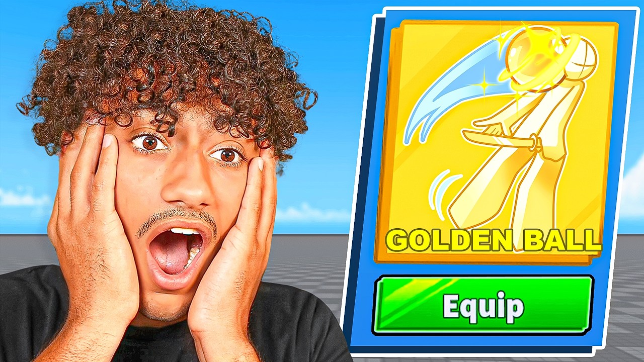 Spending $5,438,396 On The NEW GOLDEN BALL Ability.. (Roblox Blade Ball) background