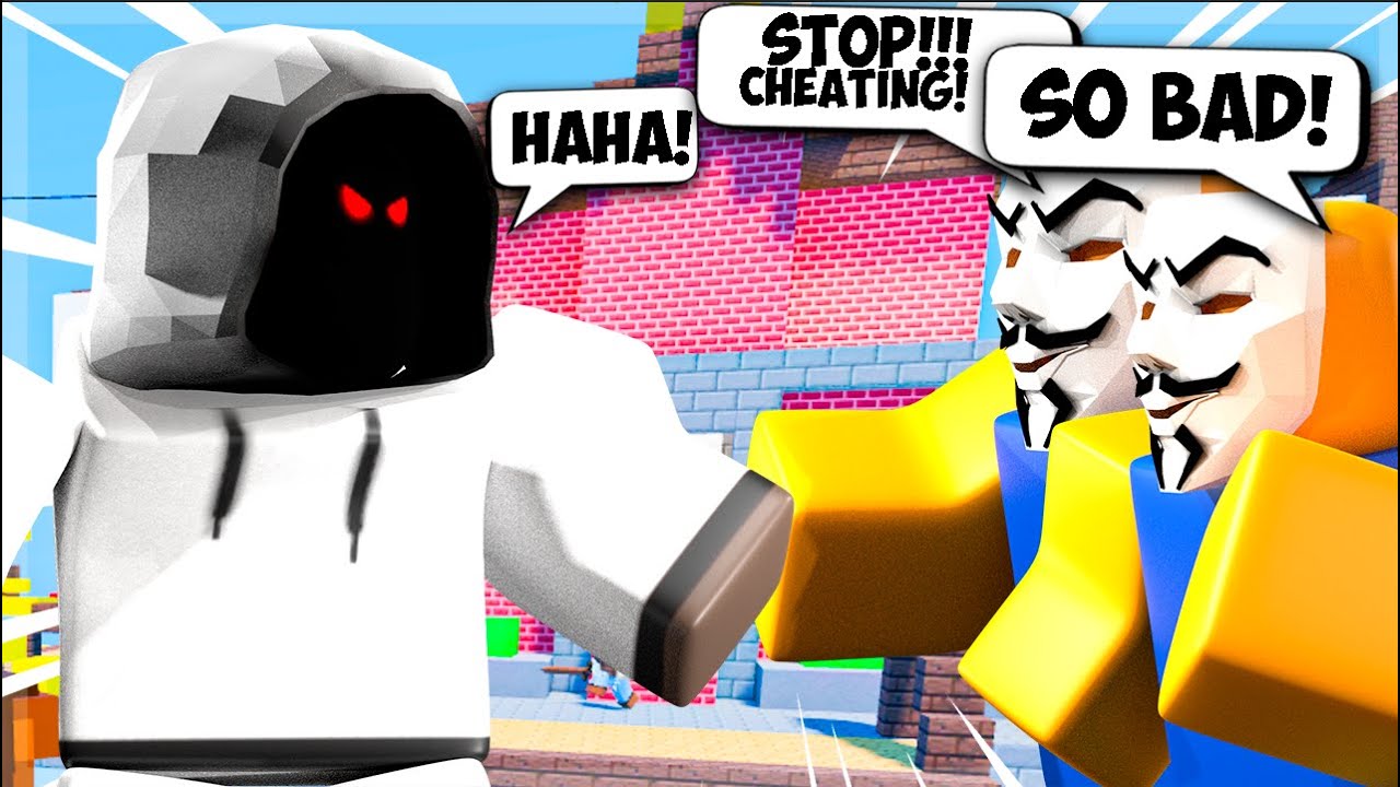 I Used CHEATS To 1v2 HACKERS.. (Roblox Bedwars)