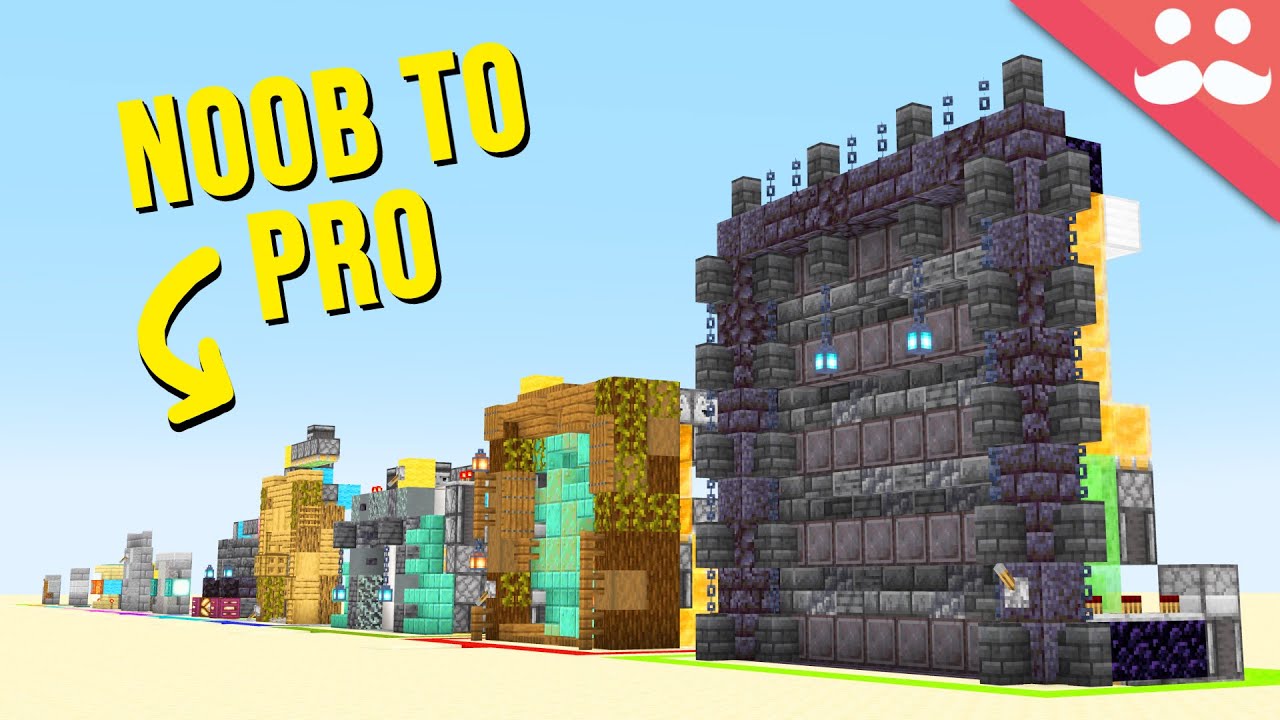 11 Levels of Minecraft Door: From Noob to Pro background