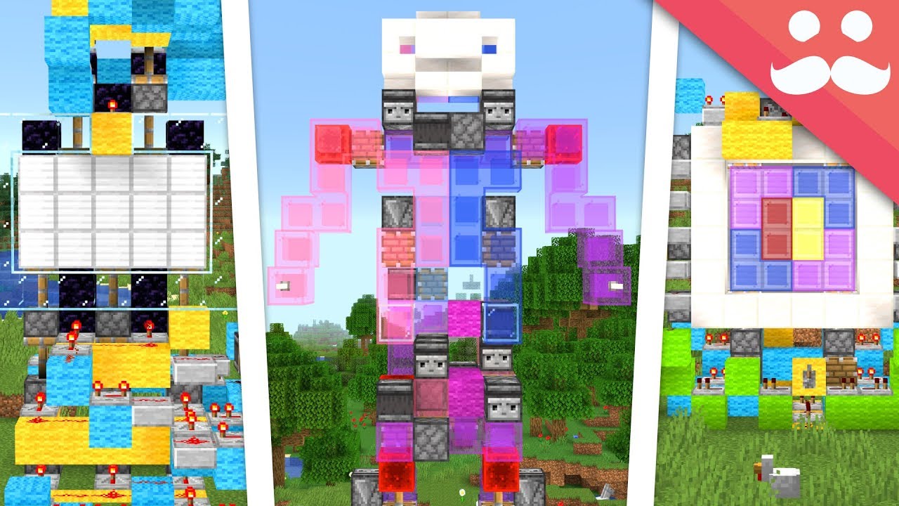 Coloured Slimeblocks in Minecraft background